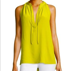 Chartreuse Theory silk shirt. Size small and great condition.